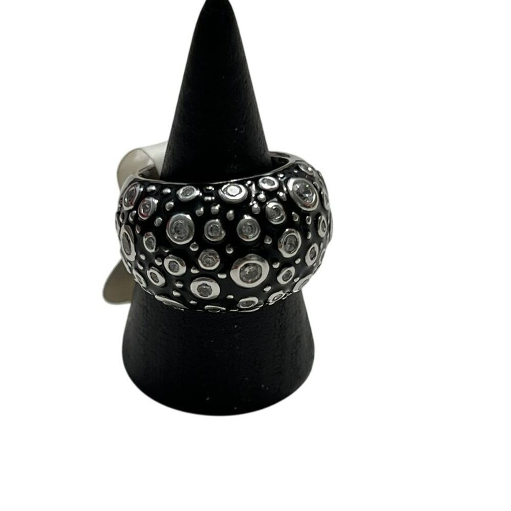Women's Sterling Silver 9.25 Dome Bling Chunky Ring Size 7 NWT